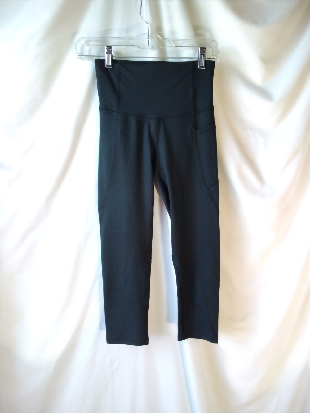 Champion Black Cropped High-Waist Leggings